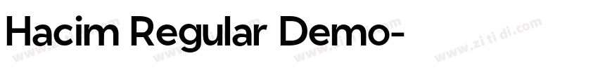 Hacim Regular Demo字体转换
